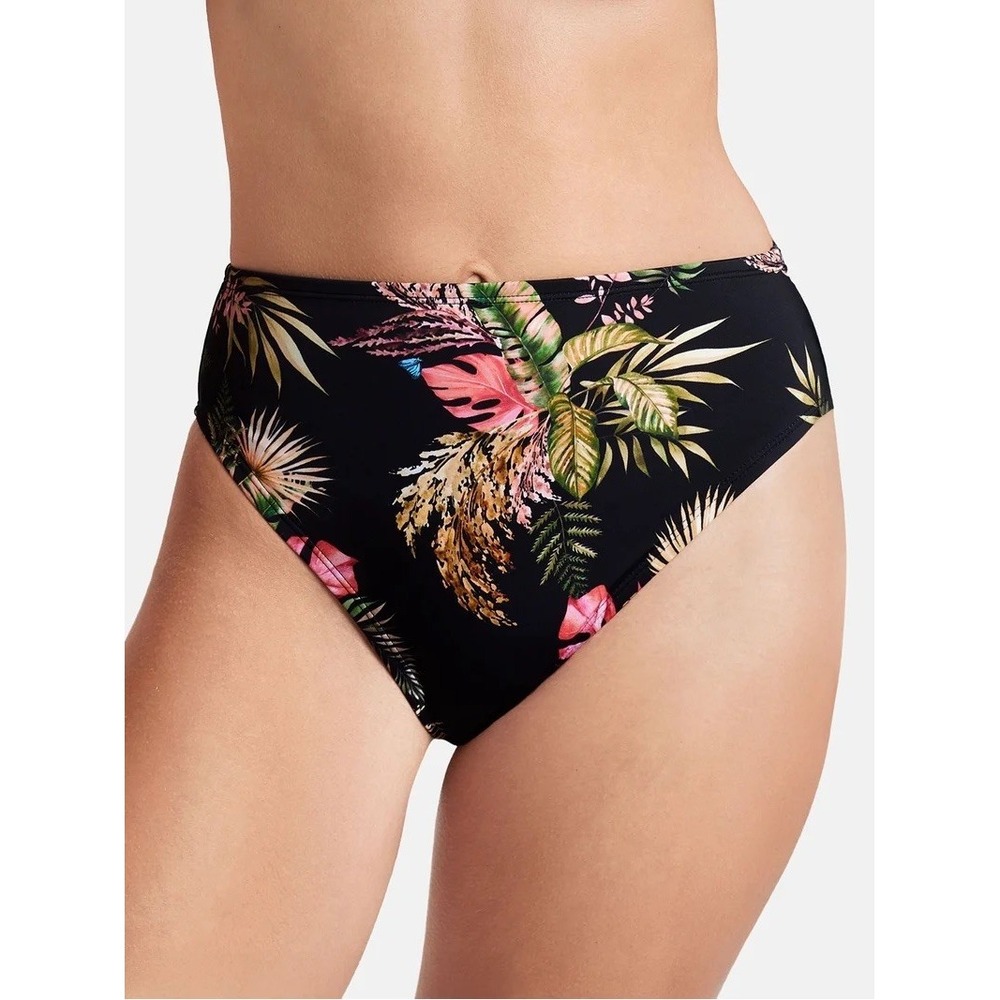 Sofia by Sofia Vergara Womens Plus 2X High Waist Tropical Floral Bikini Bottoms